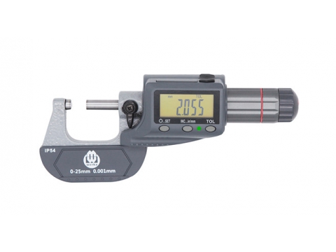 Panme điện tử chống nước IP 54 0-25mm DIN 863